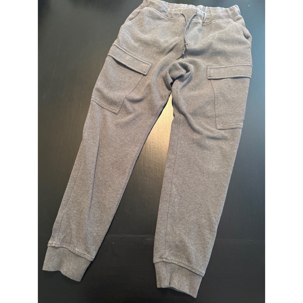 Original Use Mens Gray Cargo Jogger Sweatpants XS Drawstring Elastic Waistband